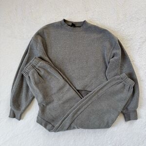 Wild Fable Women’s Jogger Sweatpants And Cropped Sweatshirt Set Of 2 XXS Gray